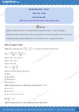 Đề thi học kì 2 Toán 8 - Đề số 5 - Cánh diều